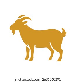 Eid al-Adha Goat Silhouette Vector – Qurban Animal Icon Illustration