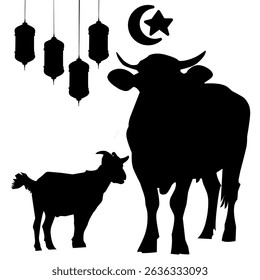 Eid al-Adha holiday vector illustration