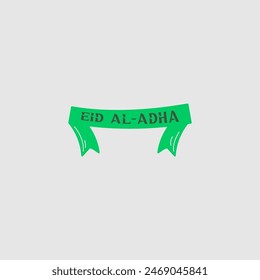 Eid Al-Adha logo vector graphic illustration on background