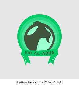 Eid Al-Adha Logo Vektorgrafik grafische Illustration auf Hintergrund