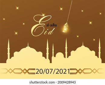 eid aladha mubarak eid alfitr  ramadan kareem  islamic background illustration celebration
