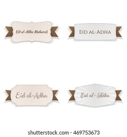 Eid al-Adha Mubarak Emblems Set