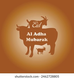 Eid al-adha mubarak, islamic card background