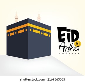 Eid al-Adha Mubarak, Islamic vector background for the occasion. Vector  of Eid Mubarak and the Hajj.