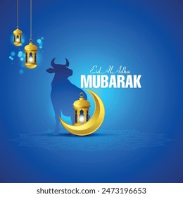 Eid Al-Adha Mubarak social media post design