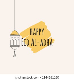 Eid Al-adha, muslim sacrifice festival. Vector eps 10