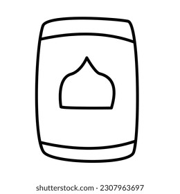 Eid al-adha outline icon illustration