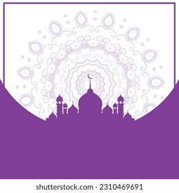 Eid al-Adha and Ramadan  Eid  Mubarak background Vector image
