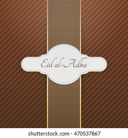 Eid al-Adha realistic greeting Tag