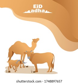 Eid al-Adha sacrificial animals such as goat, cows and camels
