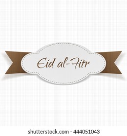Eid al-Fitr decorative paper Label
