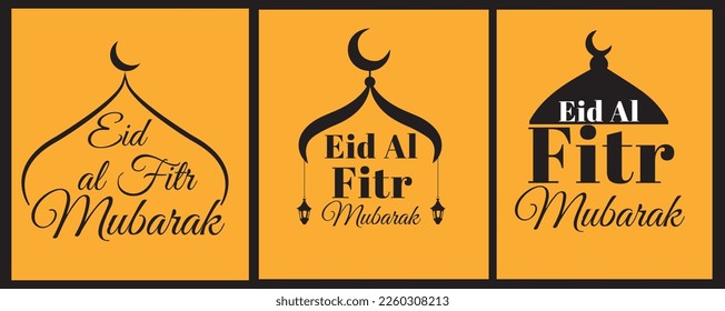 Eid al-fitr horizontaler Banner Vektorflaedesign
