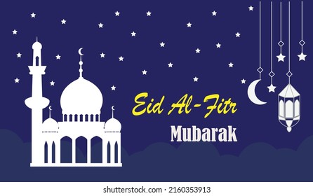 Eid Al-Fitr Mubarak Background. Islamic Background.	
