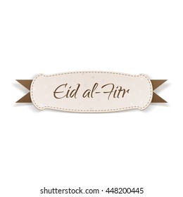 Eid al-Fitr realistic textile Tag