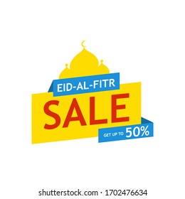 Eid al-fitr sale banner template discount offer