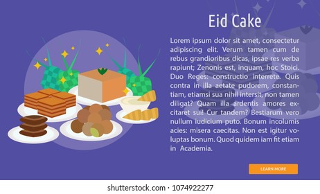 Eid Cake Conceptual Banner