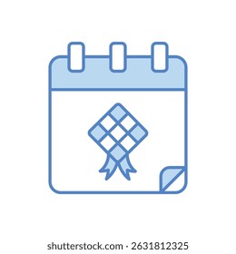 Id Calendário Ícone vetor ilustração de estoque