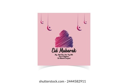 Eid-Kartendesign und Vorlage-Design