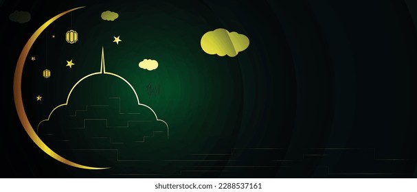 Eid-Card-Design und Ramadan-Kartenhintergrund