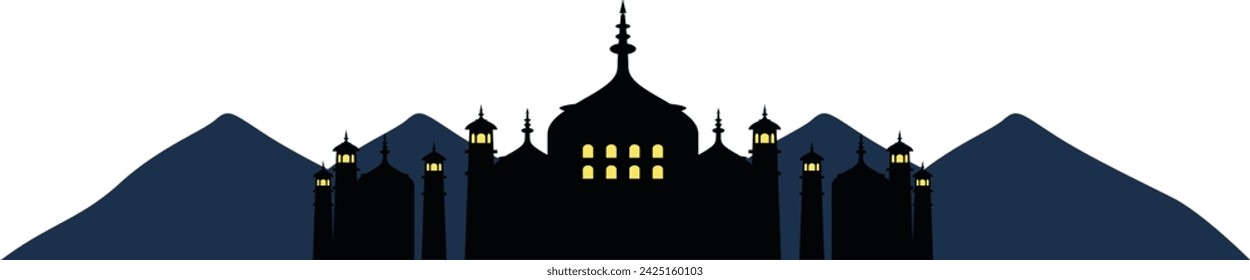 Eid Celebration Decoration Vector for Editing Purposes