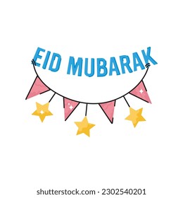 Icono de contorno vectorial de las celebraciones de Eid. archivo EPS 10