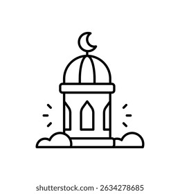 Eid Celebrations Icon vector stock illustration
