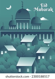 Eid Day Concept Vektor Illustration