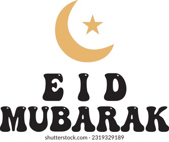 Eid Day Typography Design. Printing For T shirt, Banner, Poster etc.