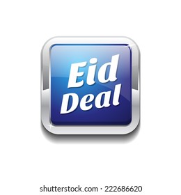 Eid Deal Blue Vector Icon Button