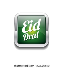 Eid Deal Green Vector Icon Button
