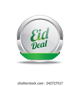 Eid Deal Green Vector Icon Button