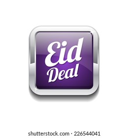 Eid Deal Purple Vector Icon Button