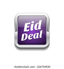 Eid Deal Purple Vector Icon Button