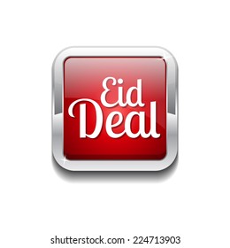 Eid Deal Red Vector Icon Button
