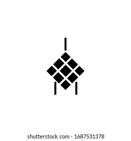 Icono de diamante Eid estilo glifo vectorial