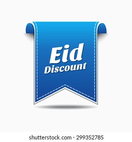 Eid Discount Blue Vector Icon Design