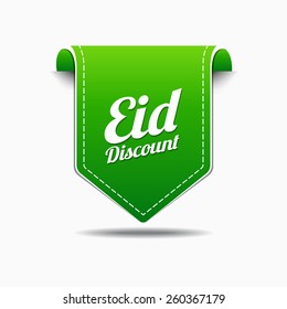 Eid Discount Green Vector Icon Design