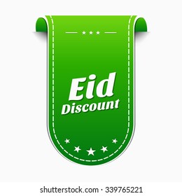 Eid Discount Green Vector Icon Design