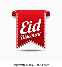 Eid Discount Red Vector Icon Design