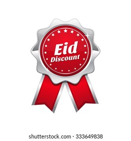 Eid Discount Red Vector Icon Design