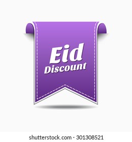 Eid Discount Violet Vector Icon Design