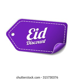 Eid Discount Violet Vector Icon Design