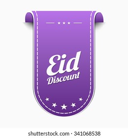 Eid Discount Violet Vector Icon Design