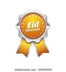 Eid Discount Yellow Vector Icon Design
