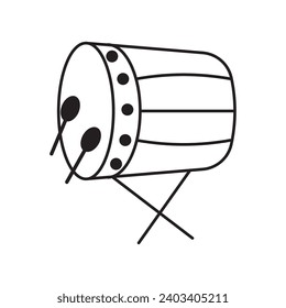 Eid drum icon vector ilustration logo design