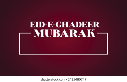 Eid e ghadeer mubarak stylish text design