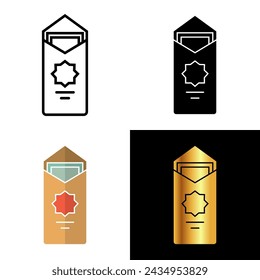 Eid Envelopes icon, this symbolizes the traditional exchange of gifts and blessings during the joyous occasion of Eid, embodying celebration, generosity, and the spirit of giving.