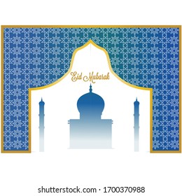 plantilla de diseño de fondo eid fitri. ilustración vectorial de diseño de mubarack eid. 