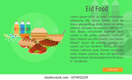 Eid Food Conceptual Banner