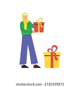 Ilustración vectorial de regalo Eid EPS 10 Archivo